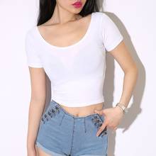 Women T-shirts Casual High Waist Explosions Navel Tops Tee Summer Female T shirt Short Sleeve T shirt For Women Clothing 2024 - buy cheap