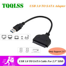 TQQLSS-Adaptador de cable SATA de 3,0 a 22 Pines, convertidor SATA a USB 3,0, compatible con convertidor de disco duro SATA III de 2,5 pulgadas 2024 - compra barato