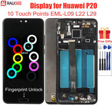 ЖК-дисплей для Huawei P20 EML-L09 L22 L29 ЖК-дисплей с рамой 10 точек касания сенсорный экран Замена для Huawei P 20 5,8 дюймовый ЖК-экран 2024 - купить недорого