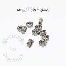 Bearing 10pcs MR83ZZ 3*8*3(mm) free shipping chrome steel Metal Sealed High speed Mechanical equipment parts 2024 - buy cheap