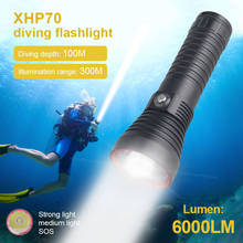 White/Yellow 3 Mode light Professional Diving Flashlight IP8-Rated Waterproof 26650 Tactics Torch Underwater 100M 2024 - buy cheap