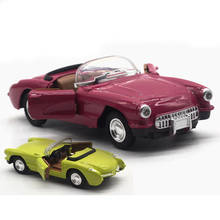 1:28 Alloy Car Model Simulation Boys Toys Convertible Classic Car Toy Sound Light Pull Back Children Toy Car Model Display Gift 2024 - купить недорого
