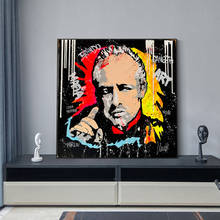 Godfather Portrait Art Posters and Prints on Canvas Painting Street Graffiti Art Wall Decorative Picture for Living Room Decor 2024 - buy cheap