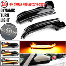 For Skoda Kodiaq 2016 2017 2018 2019 2020 LED Dynamic Turn Signal Light Rearview Side Wing Mirror Sequential Indicator Blinker 2024 - buy cheap