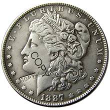 US Coins 1887 Morgan Dollar copy Coins Silver Plated 2024 - buy cheap