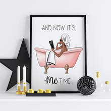 Ванная комната сексуальная девушка плакат Скандинавская Картина на холсте модные настенные художественные картины для гостиной современные декоративные принты на стене 2024 - купить недорого