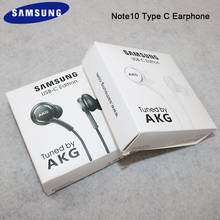Samsung-fone de ouvido akg digital hifi tipo c, com microfone, controle remoto, para galaxy note 10 pro, s21, s20, ultra, a8s, a60, a80, a90 2024 - compre barato