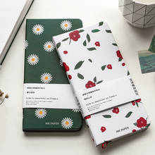 New creative hardcover daisy printing hand ledger cherry blossom travel portable hard shell simple notepad notebook 2024 - buy cheap