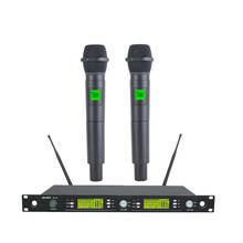 New Hot OKMIC OK-4D 2H Professional UHF/PLL true diversity Dual Channels karaoke wireless handheld microphone system 2024 - buy cheap