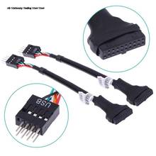 1PC USB 3.0 20-Pin Male To USB 2.0 9-Pin Motherboard Header Female Adapter Cable 2024 - buy cheap