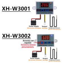 10A 12V 24V 220V AC Digital LED Temperature Controller XH-W3001 For Incubator Cooling Heating Switch Thermostat NTC Sensor 2024 - купить недорого