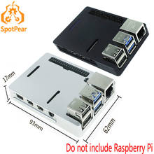 Capa de liga de alumínio para raspberry pi 4b, com refrigeração ultra fina 2024 - compre barato