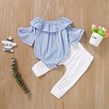Conjunto de roupas para bebês meninas, roupa para recém-nascidos, uk, macacão, calças rasgadas, outono 2024 - compre barato
