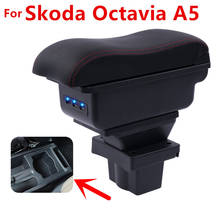 Caja de almacenamiento para consola central Skoda Yeti 09-on/Octavia Mk2 2 2005-2012 A5, reposabrazos 2009 2010 2011 2024 - compra barato