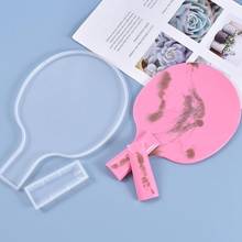 Transparent silicone mold resin decoration craft table tennis racket Charms For DIY mold epoxy resin mold jewelry 2024 - buy cheap