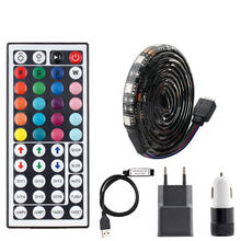 Tira de luces LED para retroiluminación de TV, cinta de luz RGB de 5V, 5V, resistente al agua, 60Led/m, 44 teclas, Control remoto, SMD 5050 2024 - compra barato