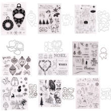 Merry Christmas Series Metal Cutting Dies and Stamps DIY Scrapbooking Card Stencil Paper Craft Handmade Album Handbook 2024 - buy cheap