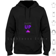 Swipe Up Please! Hoodies Long Sleeve Instagram Swipe Up Seguimi Segui Scopri Alza Scorri Social Follower 2024 - buy cheap