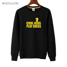 Cool Kids Play Chess Letter Print Sweatshirt Children 2021 Spring Casual Long Sleeve Tops Baby Boys Girls Brand Clothing 2024 - buy cheap