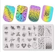 New Stainless Steel Nail Stamping Plates Flowers Nail Art DIY Nail Image Plate Stencil Accessories Tool 2024 - buy cheap