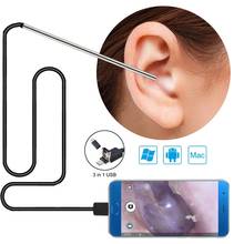 3 in 1 Professional Multifunctional In Ear Cleaning Endoscope Visual Ear Spoon 5.5mm Ear pick Otoscope Borescope Tool 2024 - buy cheap