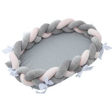 Newborn Crib bed Portable Nursing mom Cushion Breast feeding bed Weaving basket outdoor Foldable washable 85*50*20cm YYJ009 2024 - buy cheap