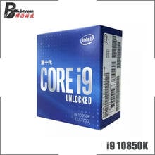 Процессор Intel Core i9-10850K i9, 10850K, 3,6 ГГц, десять ядер, 20 потоков, L3 = 20M, 125 Вт, LGA 1200, герметичный, новый, но без кулера 2024 - купить недорого