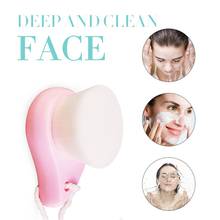 Rosto escova de limpeza facial poro profundo esfoliante cravo rosto esfrega escova de lavagem ferramenta de maquiagem 2024 - compre barato