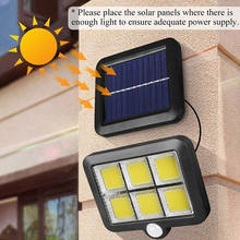 New Design 120COB LED Outdoor Solar Power Garden Wall Light PIR Motion Sensor Lamp Waterproof Infrared Sensor Security Light 2024 - buy cheap