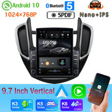 Head Unit 4G WiFi 9.7" Vertical Style Car Media GPS CarPlay Android 10.0 360 Camera Radio For Chevrolet Trax 2014-2016 PX6 4+64G 2024 - buy cheap