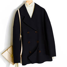 Double Sided Cashmere Jacket Autumn Winter Wool Coat Women Warm Short Casaco De Inverno Feminino CS8101 MF646 2024 - buy cheap