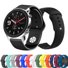 22mm pulseiras de relógio silicone para huami amazfit gtr 47mm smartwatch pulseira para amazfit bip ritmo stratos 2024 - compre barato