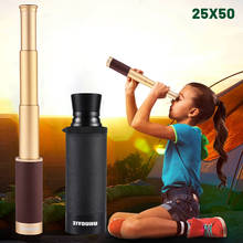 25X50 Pirate HD Professional Monocular Telescope Spyglass Handheld Collapsible Pocket Telescope for Kid Camping Tourism Watching 2024 - buy cheap