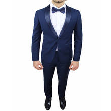 Custom Made One Button Groomsman Wedding Suits For Men Light Gray Best Man Suit Men Groom Tuxedos Prom Suits Jacket+Pants+Tie 2024 - buy cheap