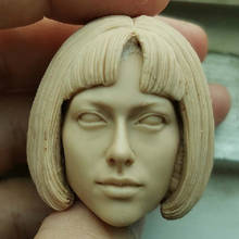 1/6 Unpainted Head Sculpture Short Hair Girl Head Sculpture Model for 12 inch action figure accessories 2024 - buy cheap