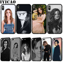 Мягкий силиконовый чехол IYICAO Emma Watson для iPhone XR X XS 11 Pro Max 10 6S 7 8 Plus 5 5S SE 2024 - купить недорого