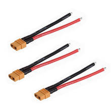 3x XT60 Female Converter Battery Wire Plug w/ 10cm 12#AWG Silicone Cable NEW 2024 - buy cheap
