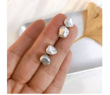 BaroqueOnly AAAA natural baroque Pearl stud earrings 925 sterling silver mini size anti allergy earrings Jewelry  EQF 2024 - buy cheap