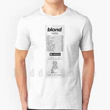 - Blond-Spotify Receipt T Shirt Print For Men Cotton New Cool Tee Blond Spotify Code Music Receipt 2024 - buy cheap