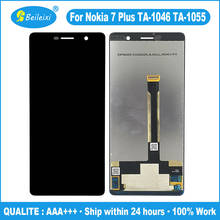 ЖК-дисплей с сенсорным экраном и дигитайзером в сборе для Nokia 7 Plus TA-1046 TA-1055 TA-1062 TA-1041, сменный аксессуар 2024 - купить недорого