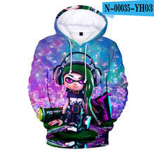 Sudadera con capucha de Splatoon para niño y niña, suéter con estampado 3d de anime para hombre y mujer, chaqueta con personalidad de gran tamaño, de 4 a 14 años 2024 - compra barato