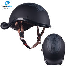 Retro Vintage Motorcycle Helmet Summer Breathable Moto Helmet Open Face Scooter Biker Motorbike Racing Riding Helmet 2024 - buy cheap