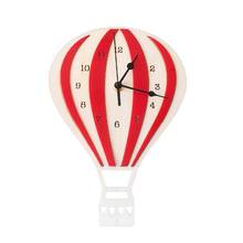 Новый Eashion скандинавский стиль воздушный шар форма деревянный бесшумный настенные Подвесные часы ребенок спальня домашний декор 2024 - купить недорого