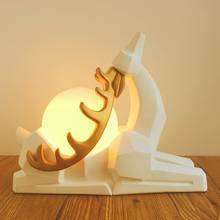 Origami Deer Table Lamp Nordic Home Decor Resin Standing Desk Light for Bedroom Bedside Lamp Modern Led Light Fixtures Luminaire 2024 - buy cheap