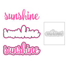 2020 New English Words Sunshine and Shadow Metal Cutting Dies For DIY Decoration Greeting Card Paper Album Scrapbooking No Stamp 2024 - buy cheap