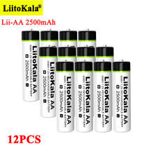 Аккумуляторные батареи Liitokala, 1,2 в, AA, 2500 мАч, Ni-MH, 12 шт. 2024 - купить недорого