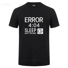 Artistic Computer 404 Error Not Found T Shirt Funny Birthday Gifts For Men Coder Geek Programmer T-shirt Large Size Casual Tee 2024 - buy cheap