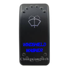 Blue Led Laser Engraving- WINDSHIELD WASHER - Momentary On Off  - Rocker Switch 5 Pin 12v 24v SPST for Car Boat Truck RV 2024 - buy cheap
