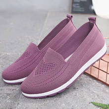 2021Women Casual Shoes Light Sneakers Breathable Mesh Summer knitted Vulcanized Shoes Outdoor Slip-On Sock Shoes Plus Size 2024 - buy cheap