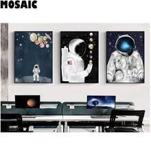 Pintura de diamantes de astronauta del planeta espacial, bordado de diamantes 5D completo, punto de cruz, decoración de mosaico para el hogar 2024 - compra barato